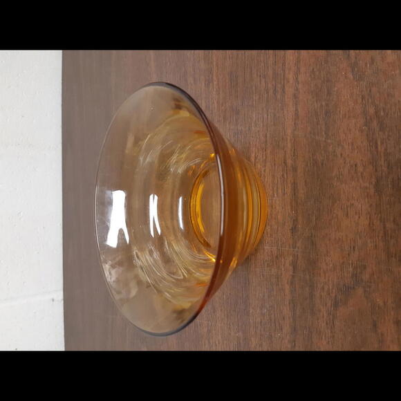 Vintage Amber Beehive Glass Bowls - SET of 6 - Picture 5 of 5